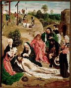 Geertgen Tot Sint Jans Geertgen painted The Lamentation of Christ for the altarpiece of the monastery of the Knights of Saint John in Haarlem Spain oil painting artist